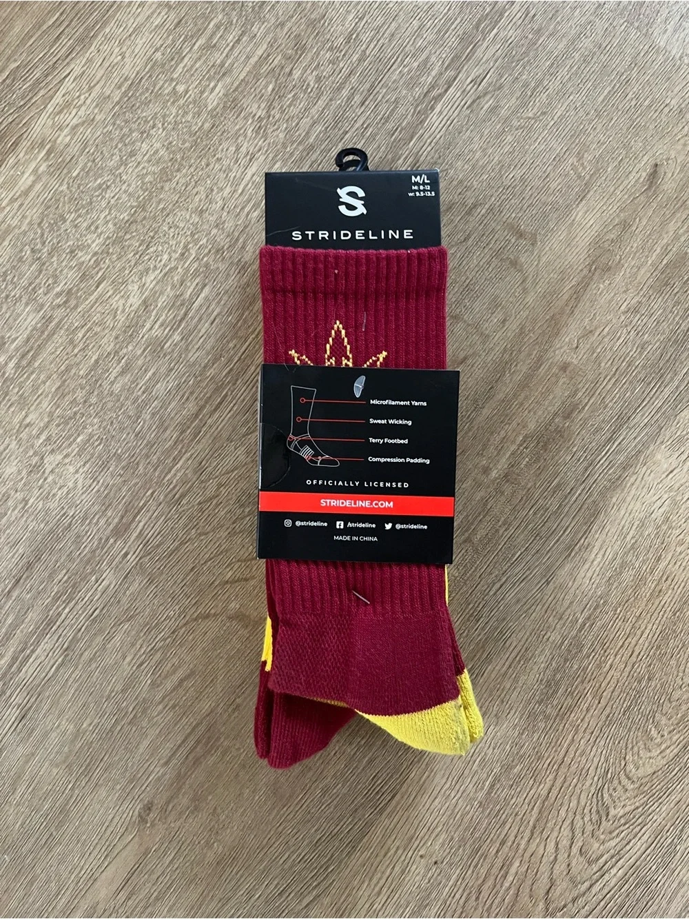 Strideline Arizona State University ASU Premier Crew Socks Sun Devils